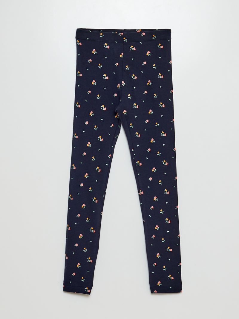 Leggings compridas em jersey AZUL - Kiabi