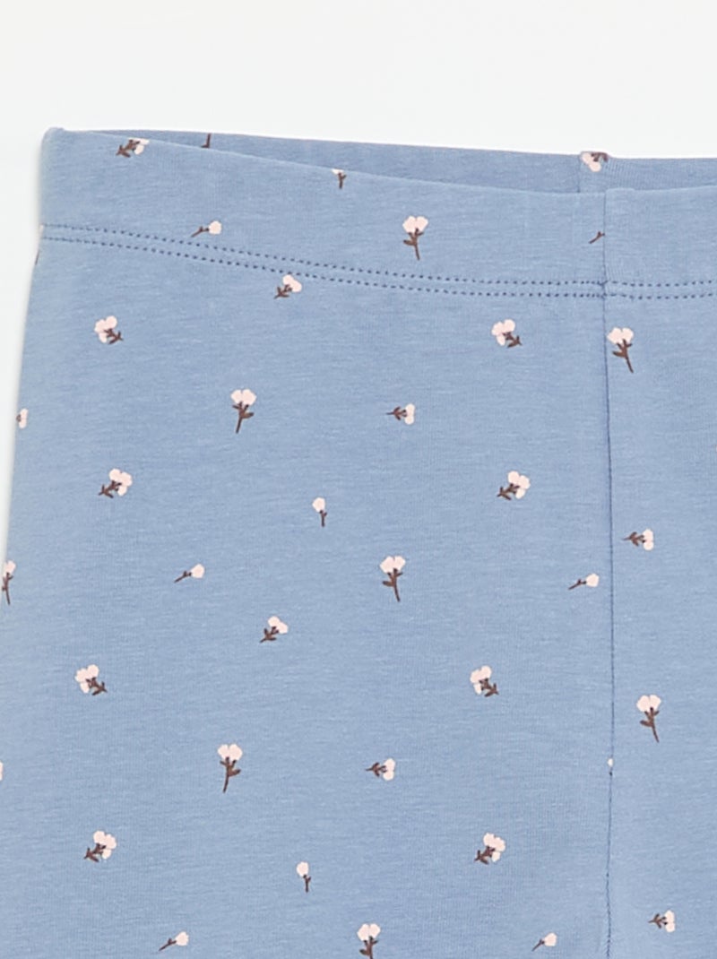 Leggings compridas em jersey Azul - Kiabi