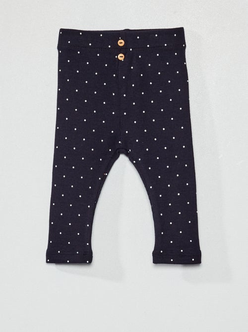 Leggings compridas em jersey com estampado - Kiabi