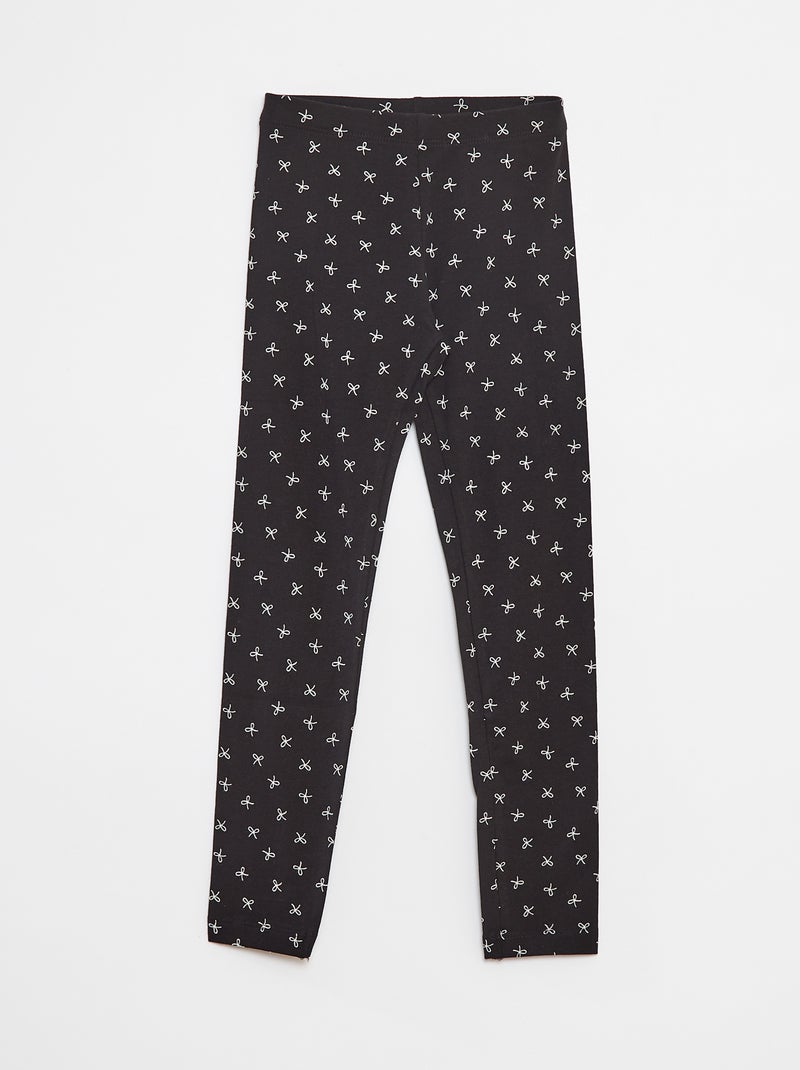 Leggings compridas em jersey Preto - Kiabi