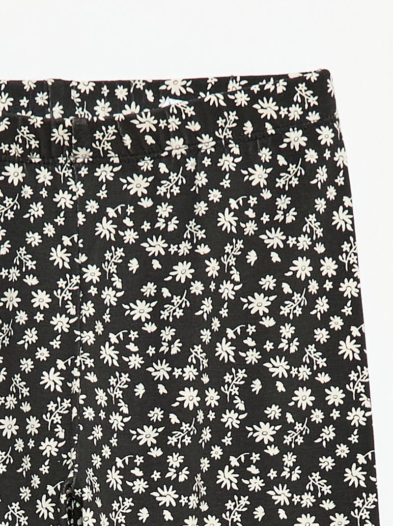 Leggings compridas em jersey Preto - Kiabi
