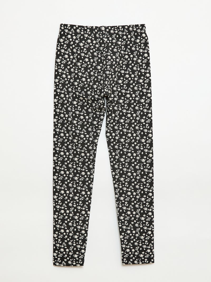 Leggings compridas em jersey Preto - Kiabi