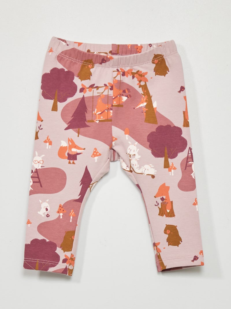 Leggings compridas em jersey ROSA - Kiabi