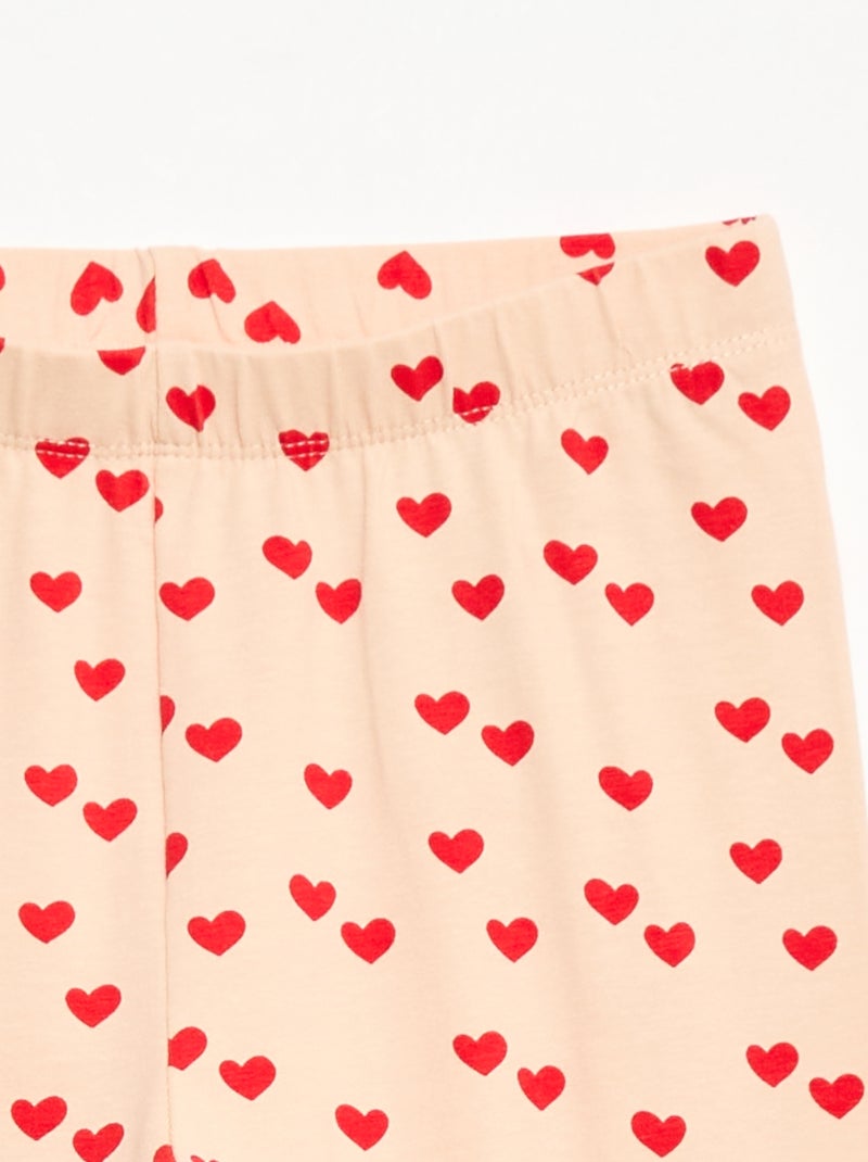 Leggings compridas em jersey Rosa - Kiabi