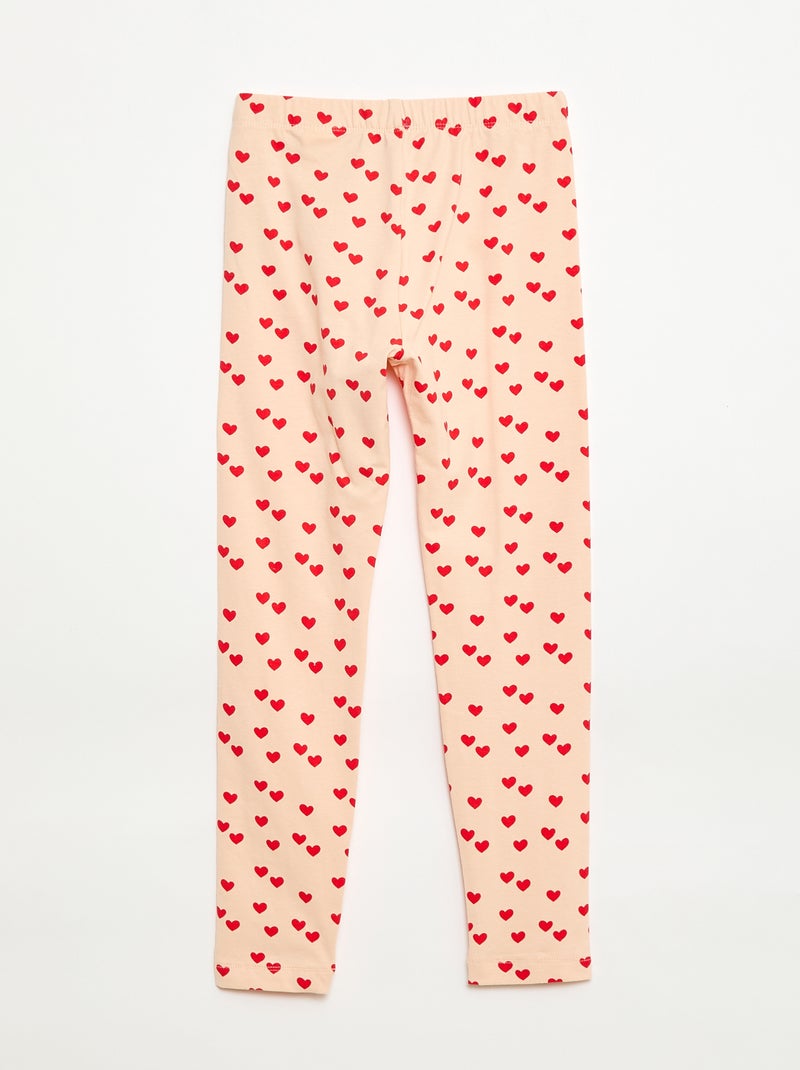 Leggings compridas em jersey Rosa - Kiabi