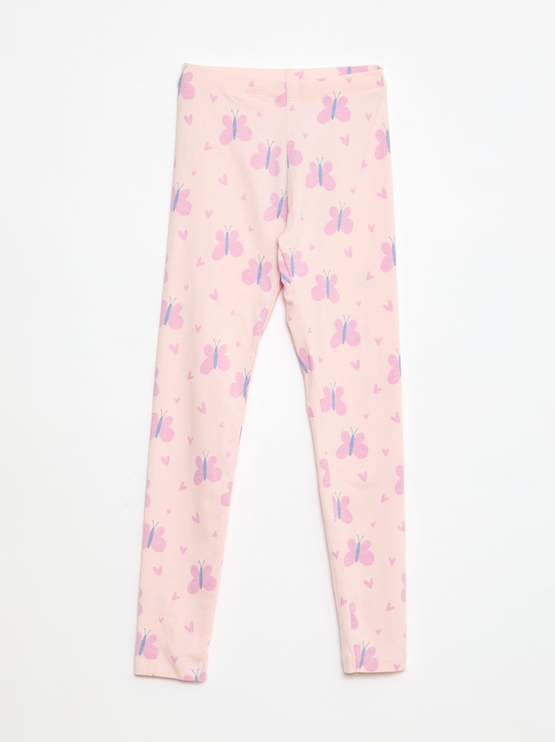 Leggings compridas em jersey Rosa - Kiabi