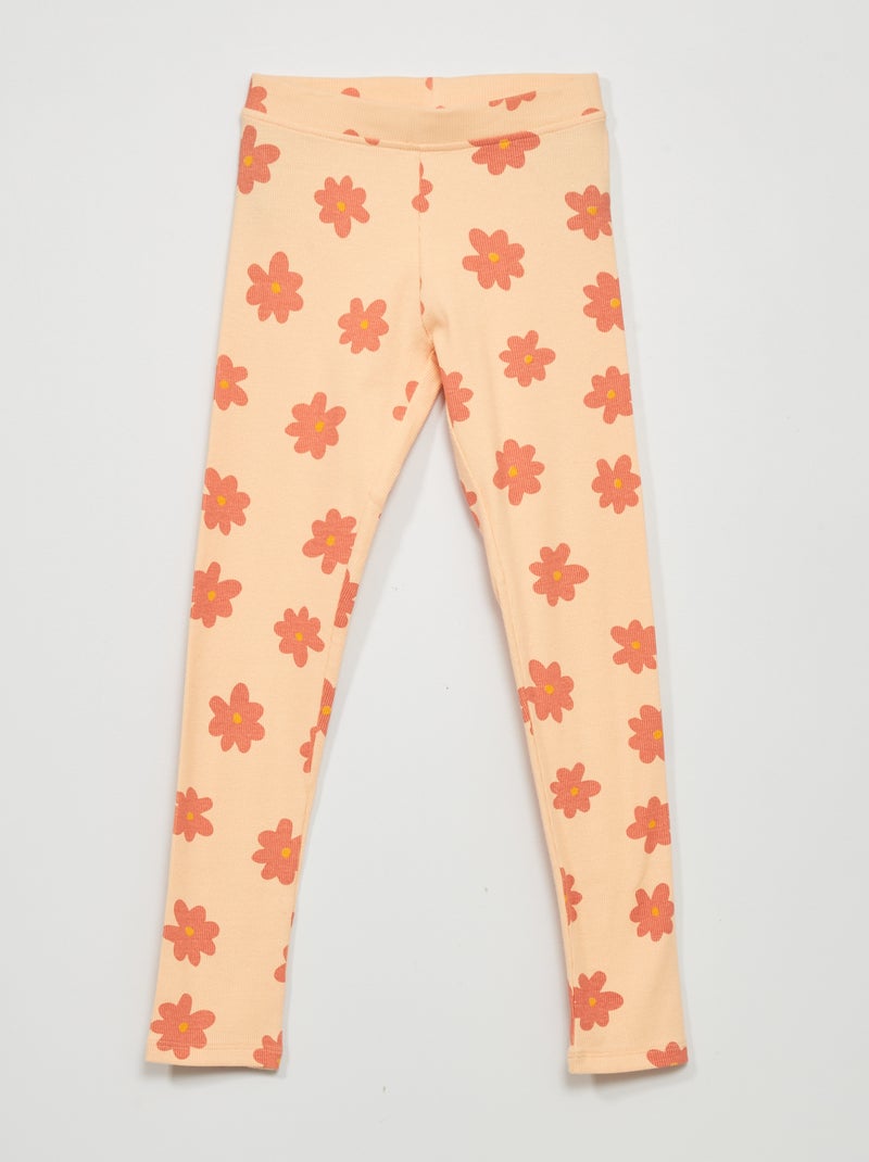 Leggings compridas estampadas LARANJA - Kiabi