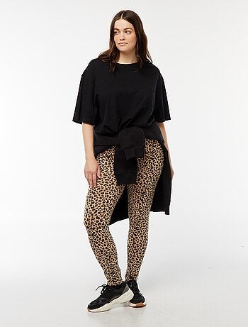 Leggings compridas leopardo