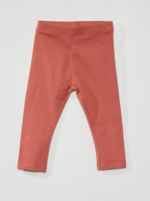Leggings compridas lisas em malha jersey - Kiabi