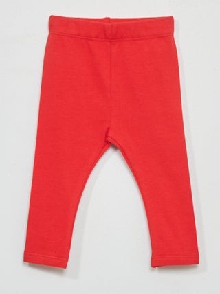 Leggings compridas lisas em malha jersey