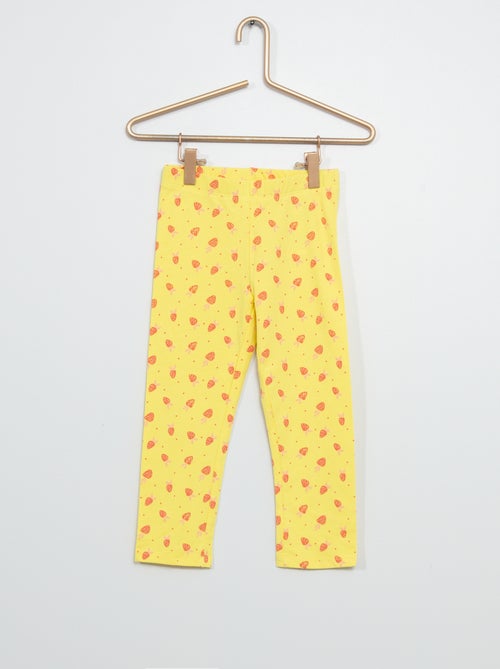 Leggings curtas de fantasia em algodão - Kiabi