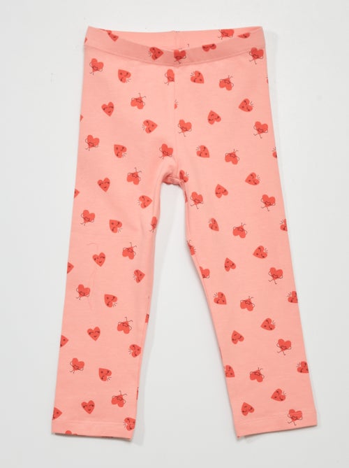 Leggings curtas em jersey com motivos de fantasia - Kiabi