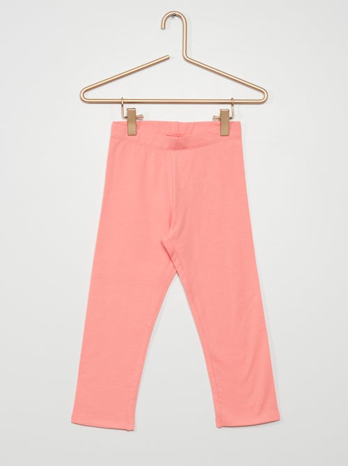 Leggings curtas lisas em jersey - Kiabi