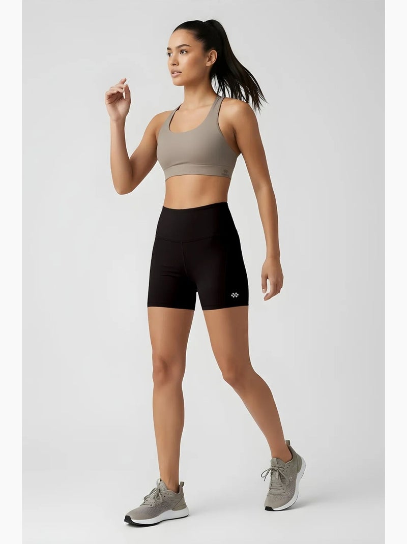 Leggings curtos de cintura subida tommy Preto - Kiabi