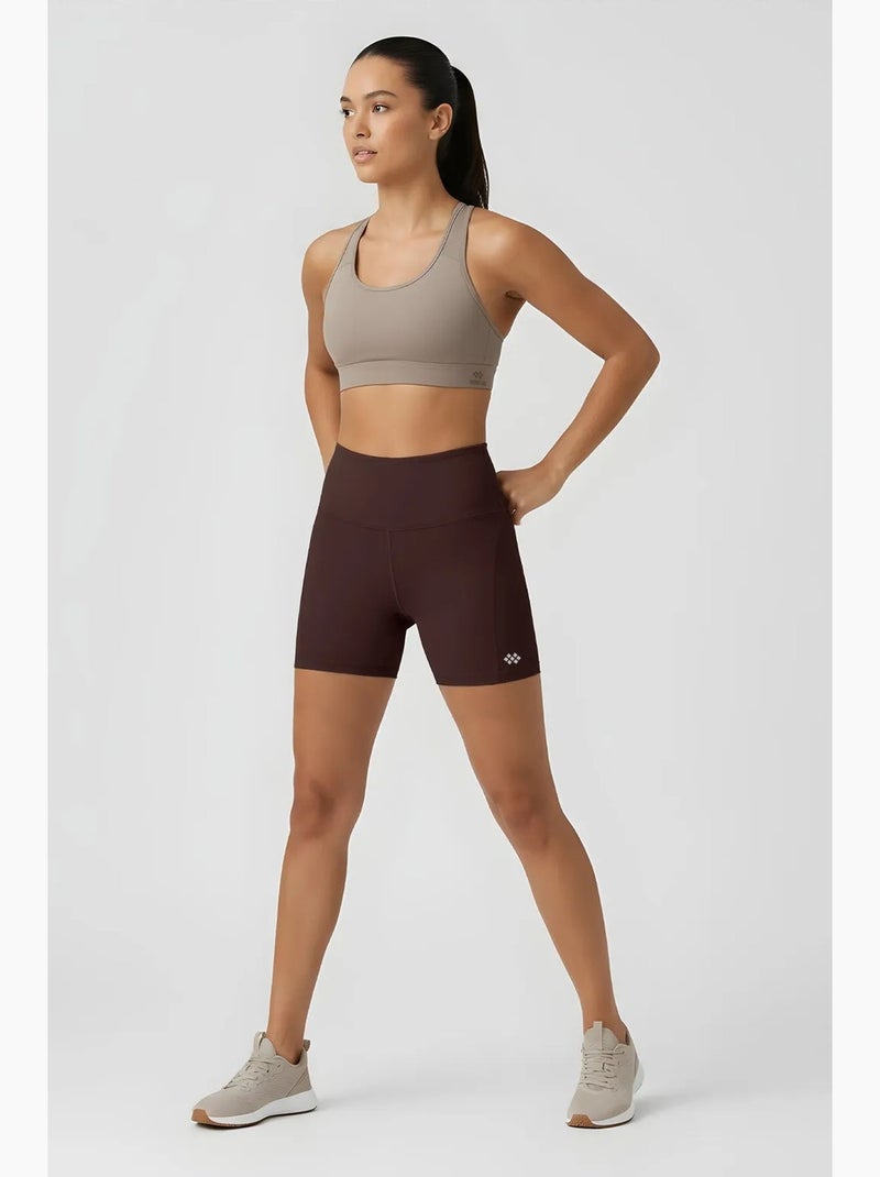 Leggings curtos de cintura subida tommy Vermelho bordô - Kiabi