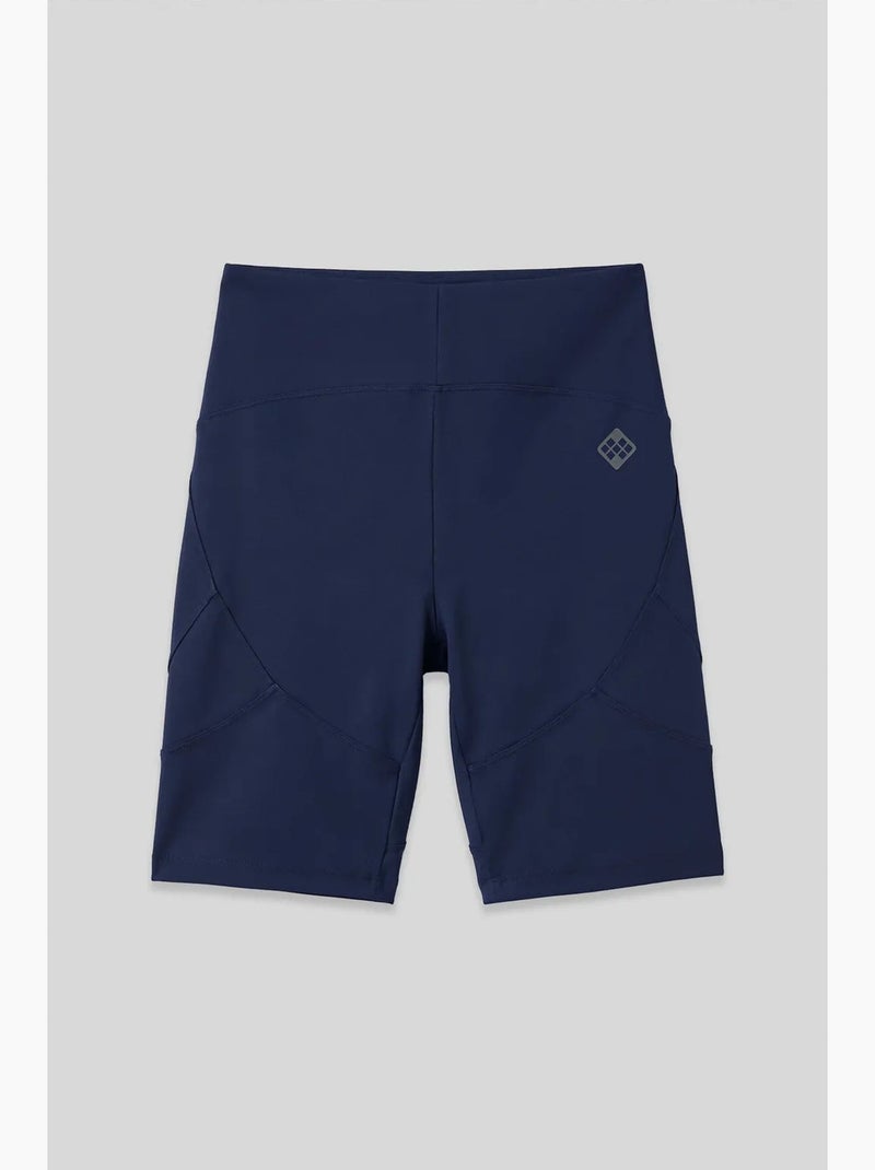 Leggings curtos de malha de cintura subida tommy Azul-marinho - Kiabi