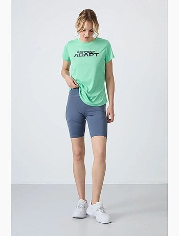 Leggings curtos de malha de cintura subida tommy