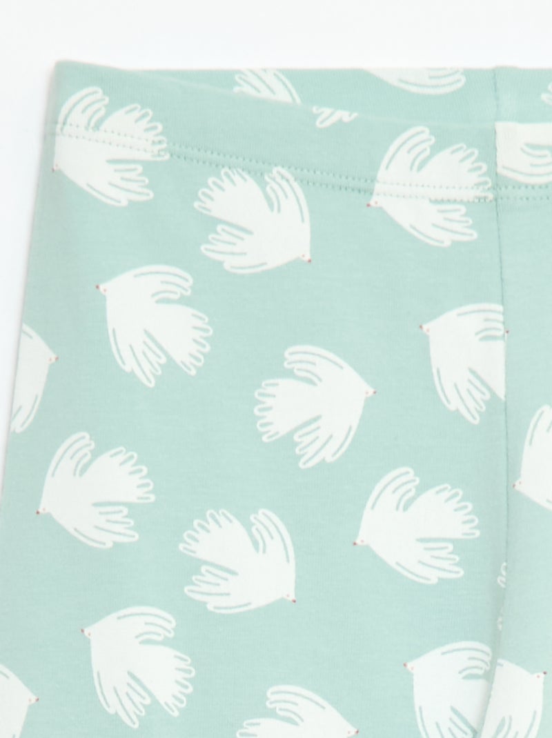 Leggings Curtos Estampados Azul - Kiabi