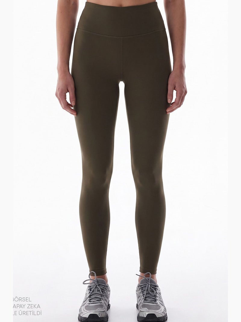 Leggings de cintura alta soft feel penti Cáqui - Kiabi