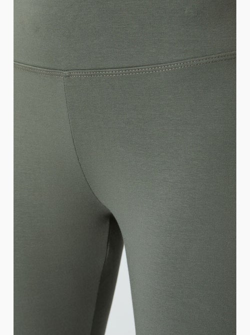 Leggings de cintura subida em mistura de algodão tommy - Kiabi