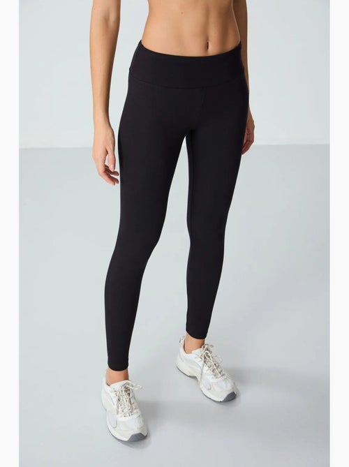Leggings de cintura subida em mistura de algodão tommy - Kiabi