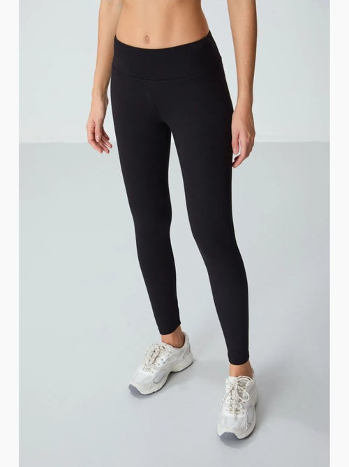 Leggings de cintura subida em mistura de algodão tommy - Kiabi