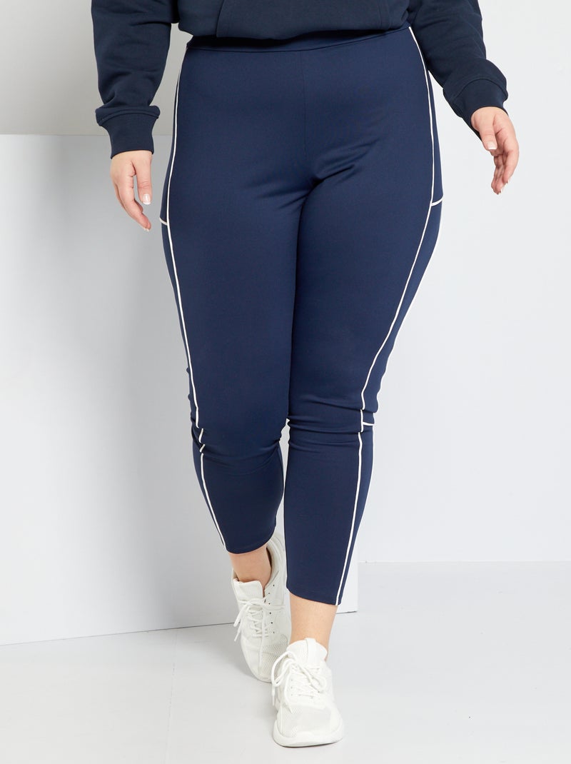 Leggings de desporto Azul Preto - Kiabi