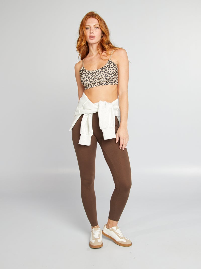 Leggings de desporto CASTANHO - Kiabi