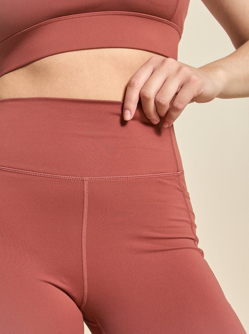 Leggings de desporto com bolsos - (ekstract) Castanho - Kiabi