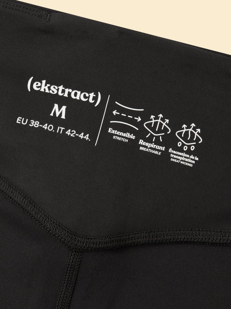 Leggings de desporto com bolsos - (ekstract) Preto - Kiabi