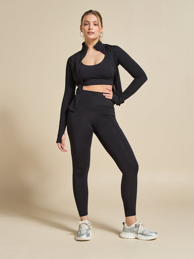 Leggings de desporto com bolsos - (ekstract) Preto - Kiabi