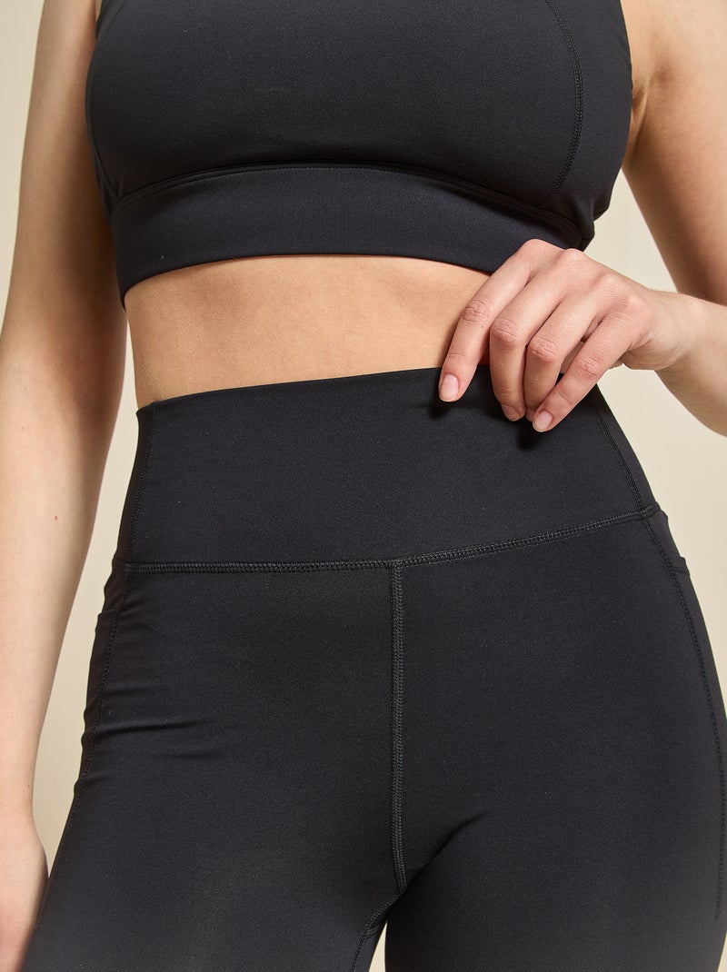Leggings de desporto com bolsos - (ekstract) Preto - Kiabi