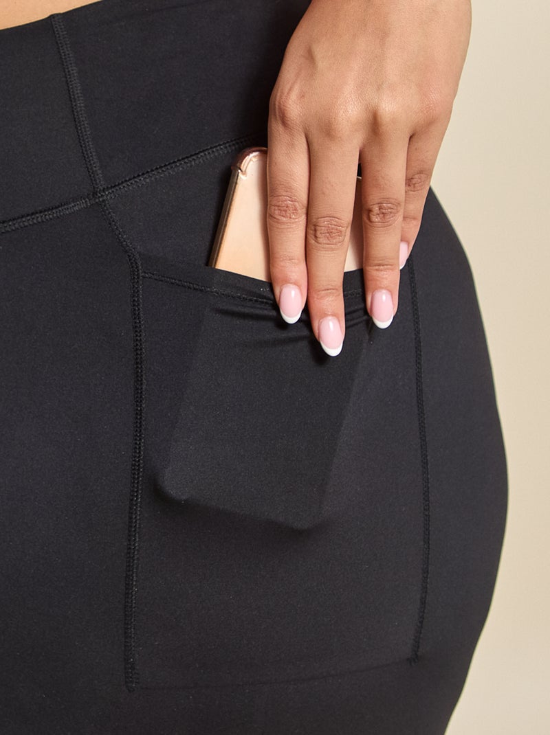 Leggings de desporto com bolsos - (ekstract) Preto - Kiabi