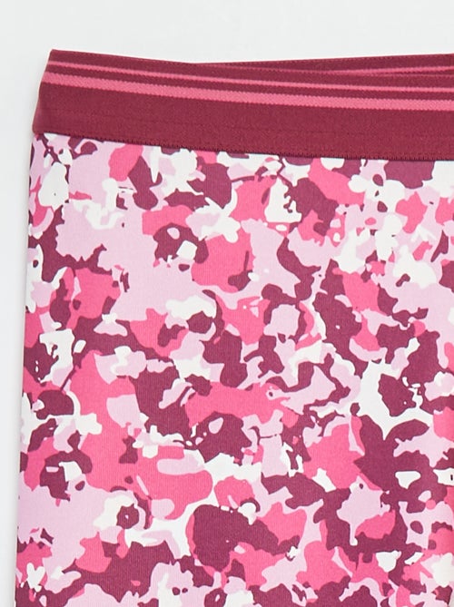 Leggings de desporto em material elástico - Kiabi