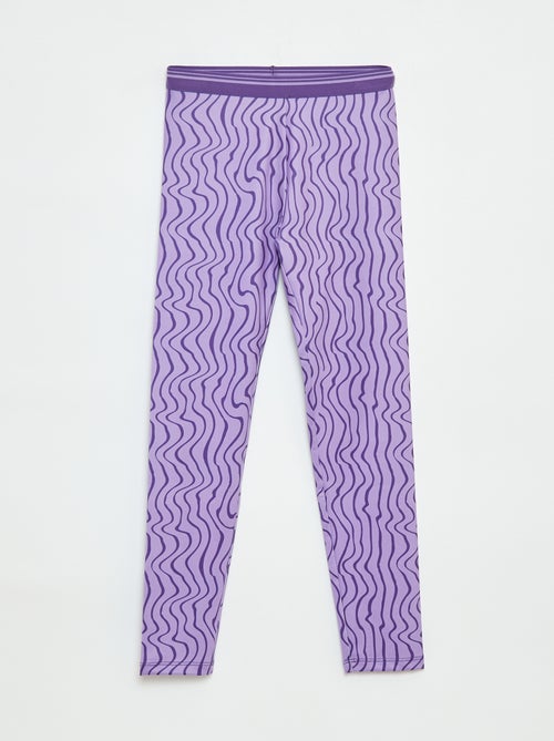 Leggings de desporto em material elástico - Kiabi
