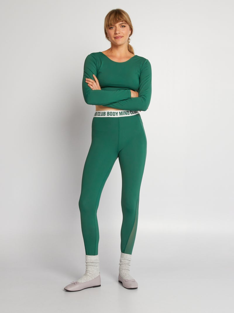 Leggings de desporto VERDE - Kiabi