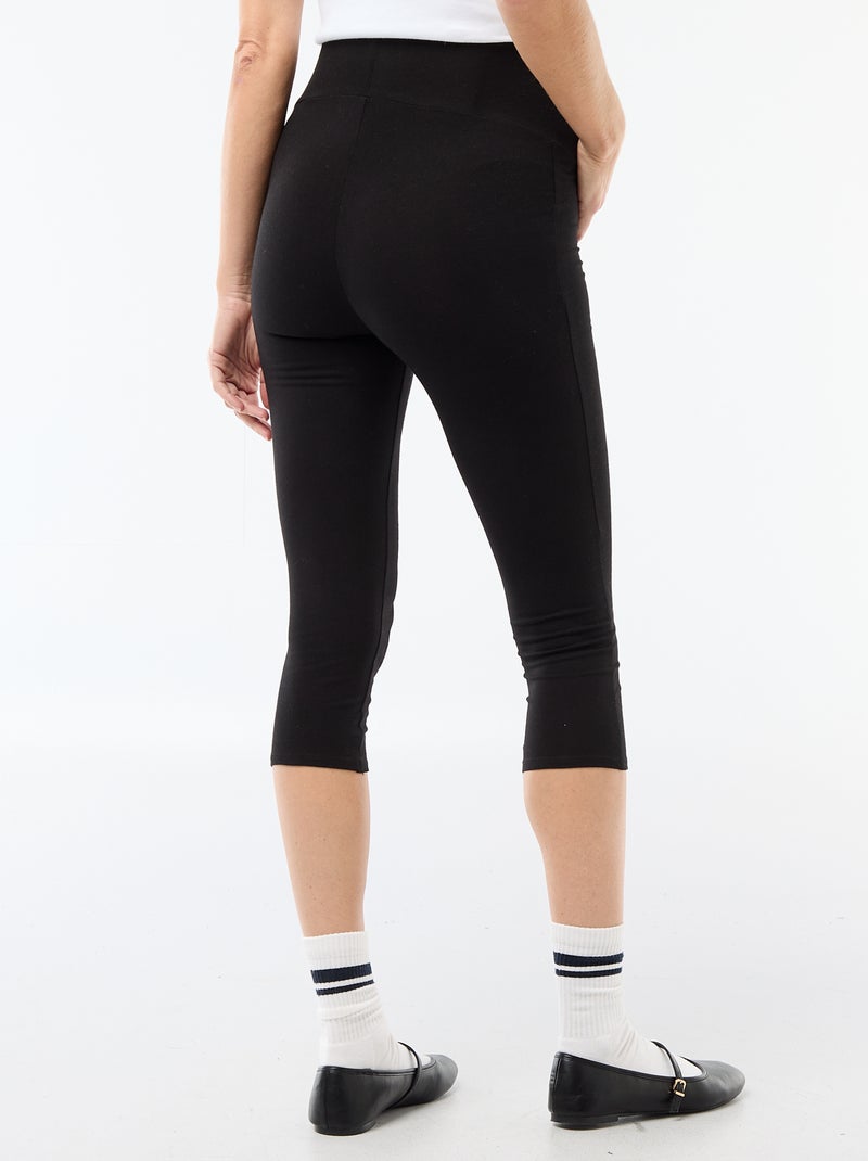 Leggings de grávida 7/8 Preto - Kiabi