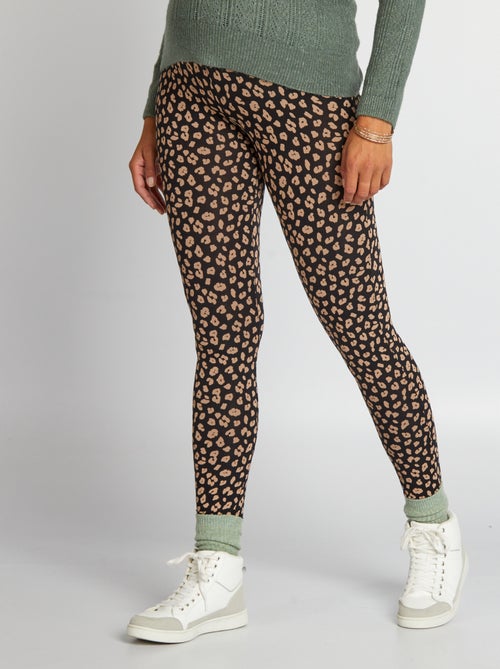 Leggings de grávida com estampado em tecido ultra suave - Kiabi