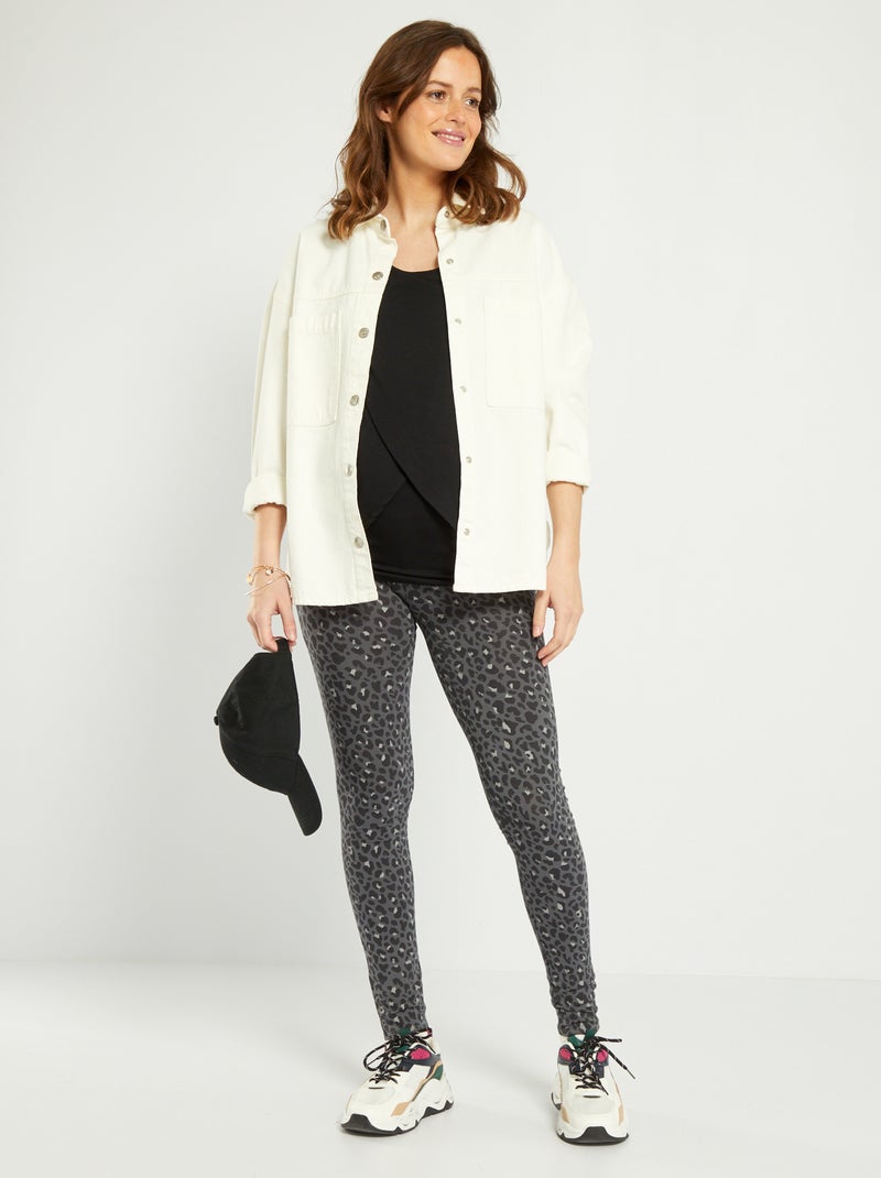 Leggings de grávida com motivo 'leopardo' - Kiabi