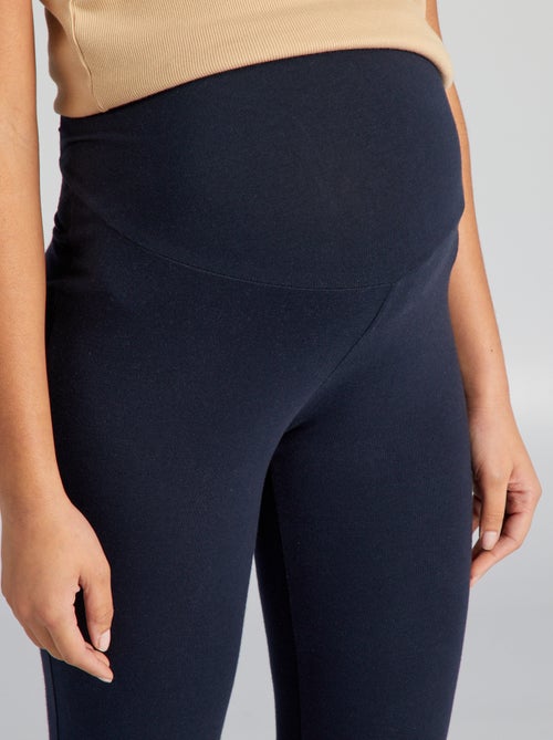 Leggings de grávida compridas em jersey lisa - Kiabi