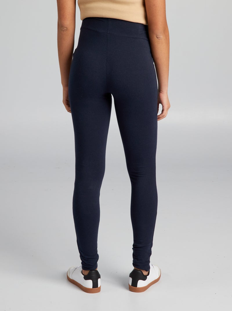 Leggings de grávida compridas em jersey lisa AZUL - Kiabi