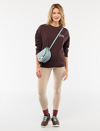 Leggings de grávida compridas em jersey lisa