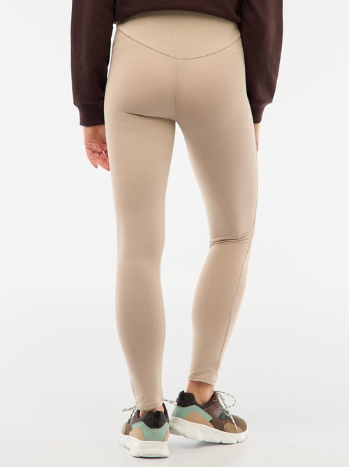 Leggings de grávida compridas em jersey lisa - Kiabi
