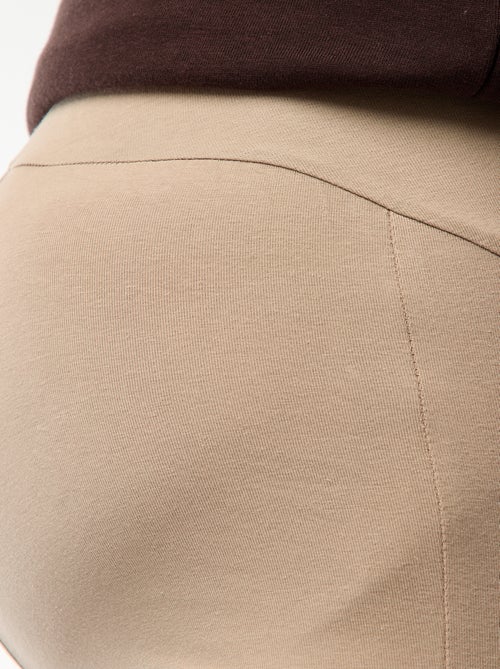 Leggings de grávida compridas em jersey lisa - Kiabi