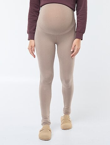 Leggings de grávida compridas em jersey lisa