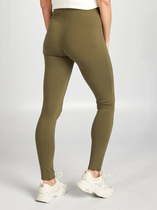 Leggings de grávida compridas em jersey lisa - Kiabi