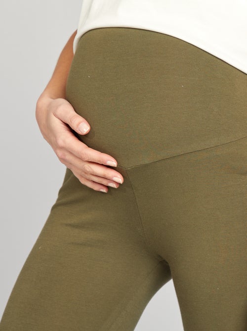 Leggings de grávida compridas em jersey lisa - Kiabi