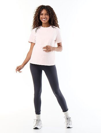 Leggings de grávida compridas em jersey lisa