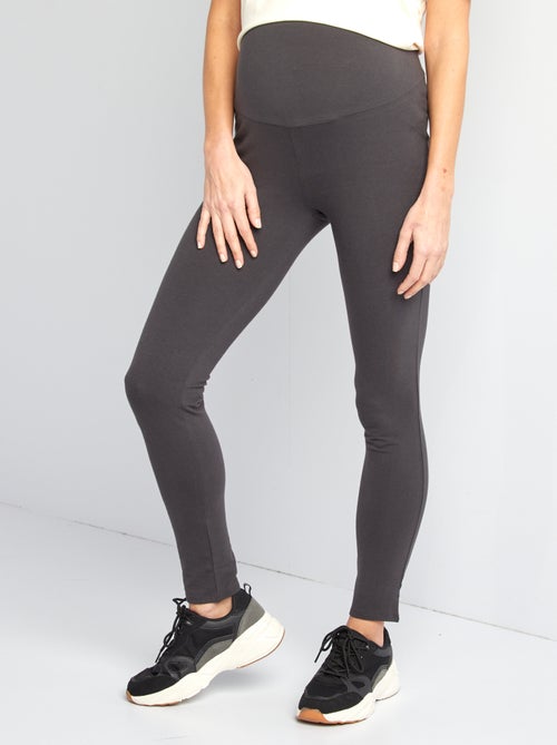 Leggings de grávida compridas em jersey lisa - Kiabi