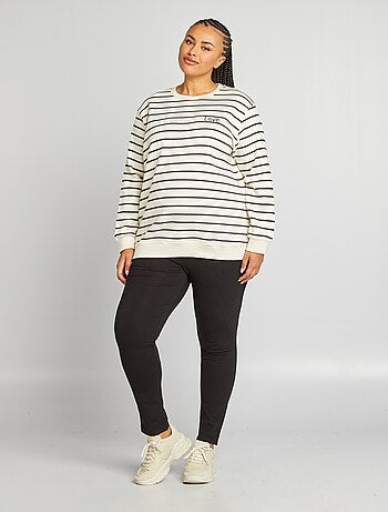 Leggings de grávida de malha elástica